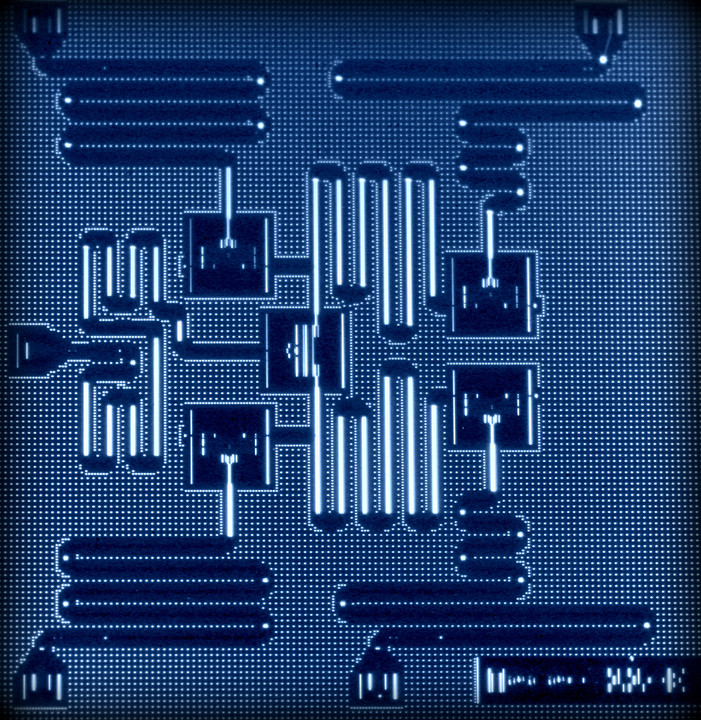 IBM’s five qubit processor uses a lattice architecture that scale to create larger, more powerful quantum computers. (Photo: IBM) 