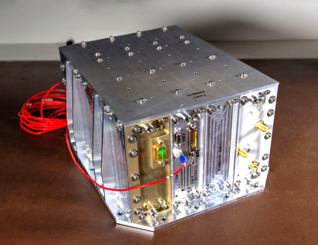 NASA's NavCube project could power an X-ray communication demonstration in space. Credit: NASA/W/ Hrybyk