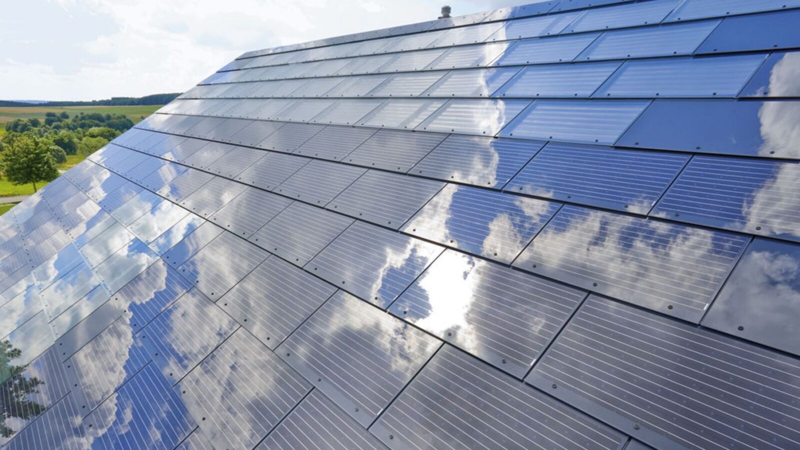A New V-Shape Roof Can Collect Solar Power, Wind Power and Rain Water