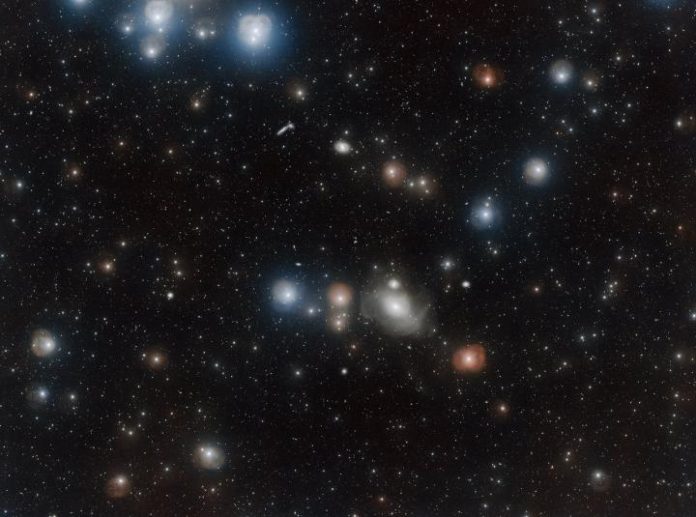 The Fornax Cluster is one of the closest and richest galaxy clusters to our own Milky Way galaxy.