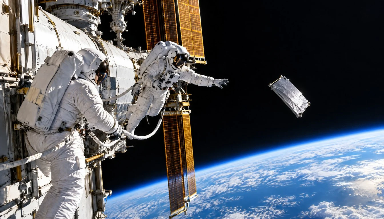 Look Out for A Piece of the International Space Station Floating Around