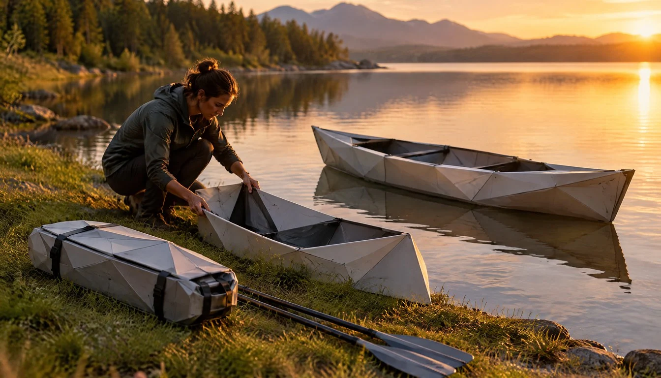 Looking For Something Different? Then How About Onak – The Origami Foldable Canoe