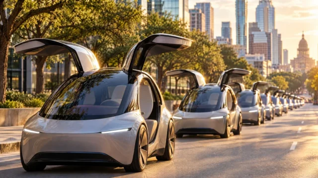 Tesla Cybercab Fleet Tops 300 in Austin, Up 8x in 30 Days [2026]