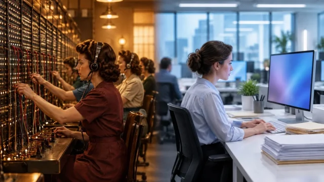Women Face Greater AI Job Risk, 1940s Phone Jobs Show Why [2026]